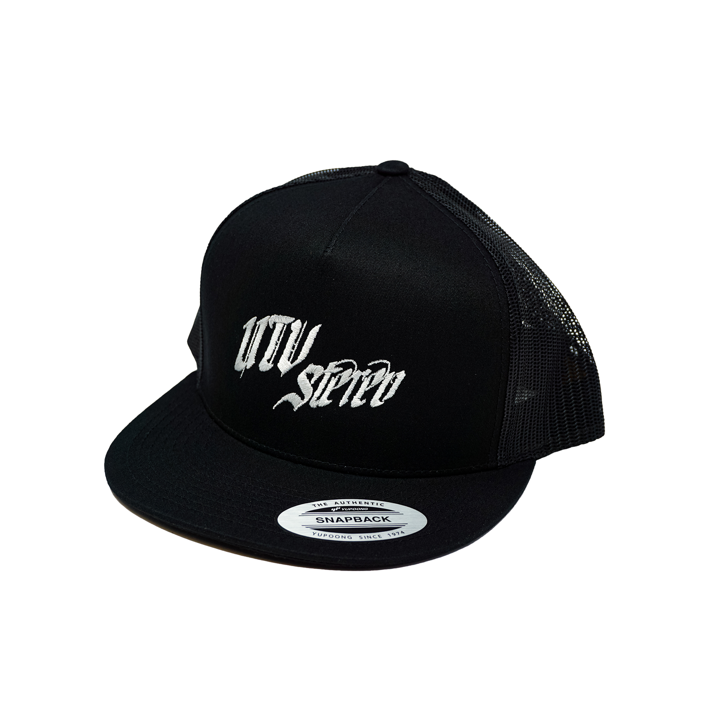 UTV Stereo Mesh Snapback Hat - Silver Logo | UTVS-A-HAT-U-BLK