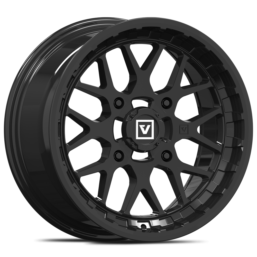 V03 14X7 +25MM 4X156 GLOSS BLACK