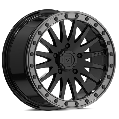 V06 BEADLOCK 15X8 +40 5X114.3 GLOSS BLACK