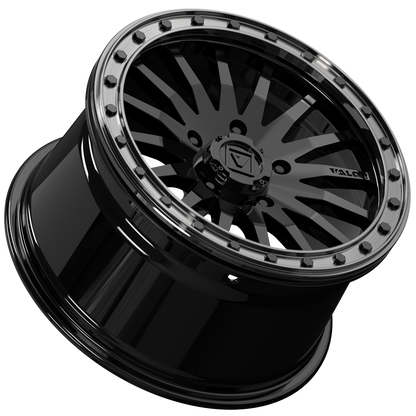 V06 BEADLOCK 15X8 +40 5X114.3 GLOSS BLACK