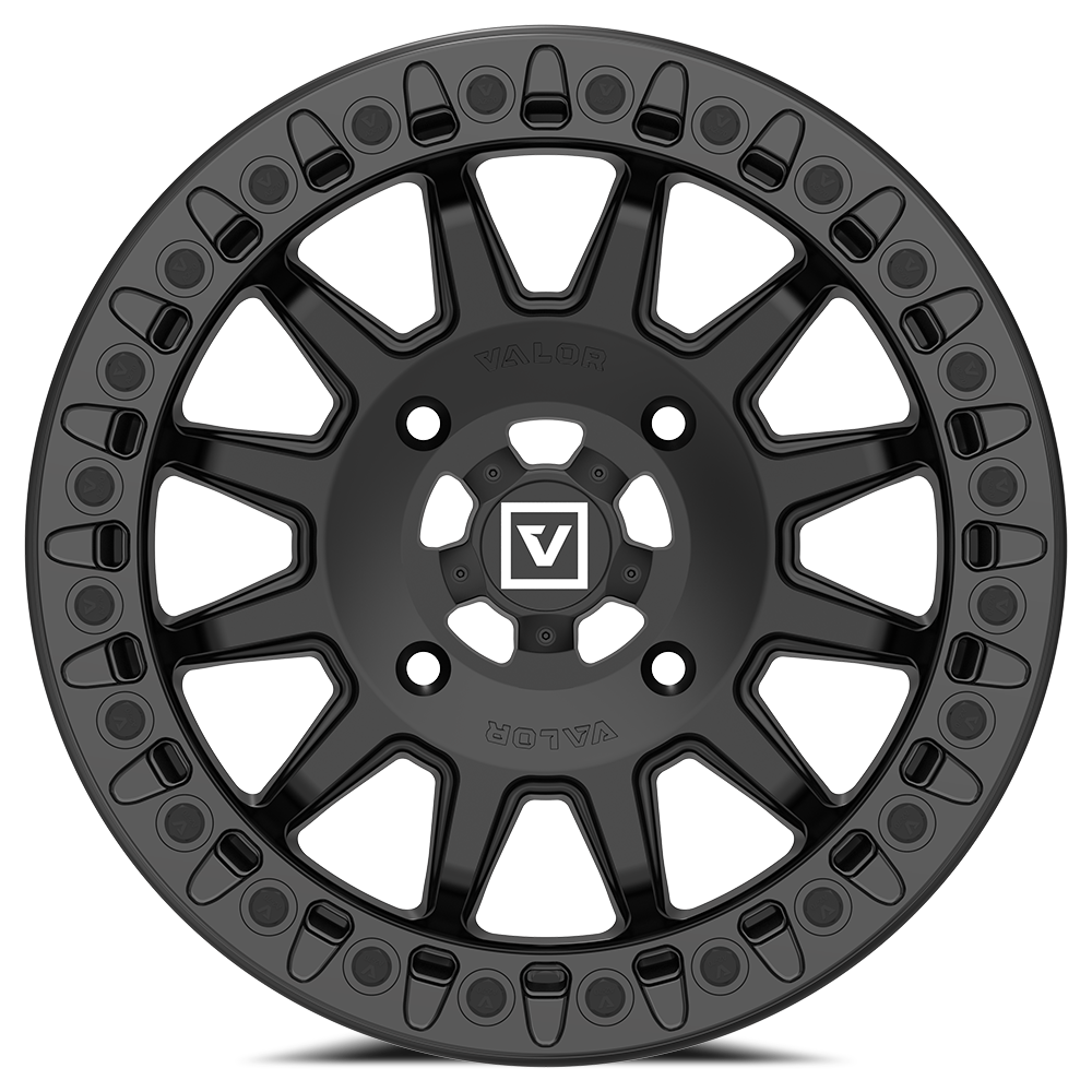 V09 BEADLOCK 15X7 +40 4X156 SATIN BLACK