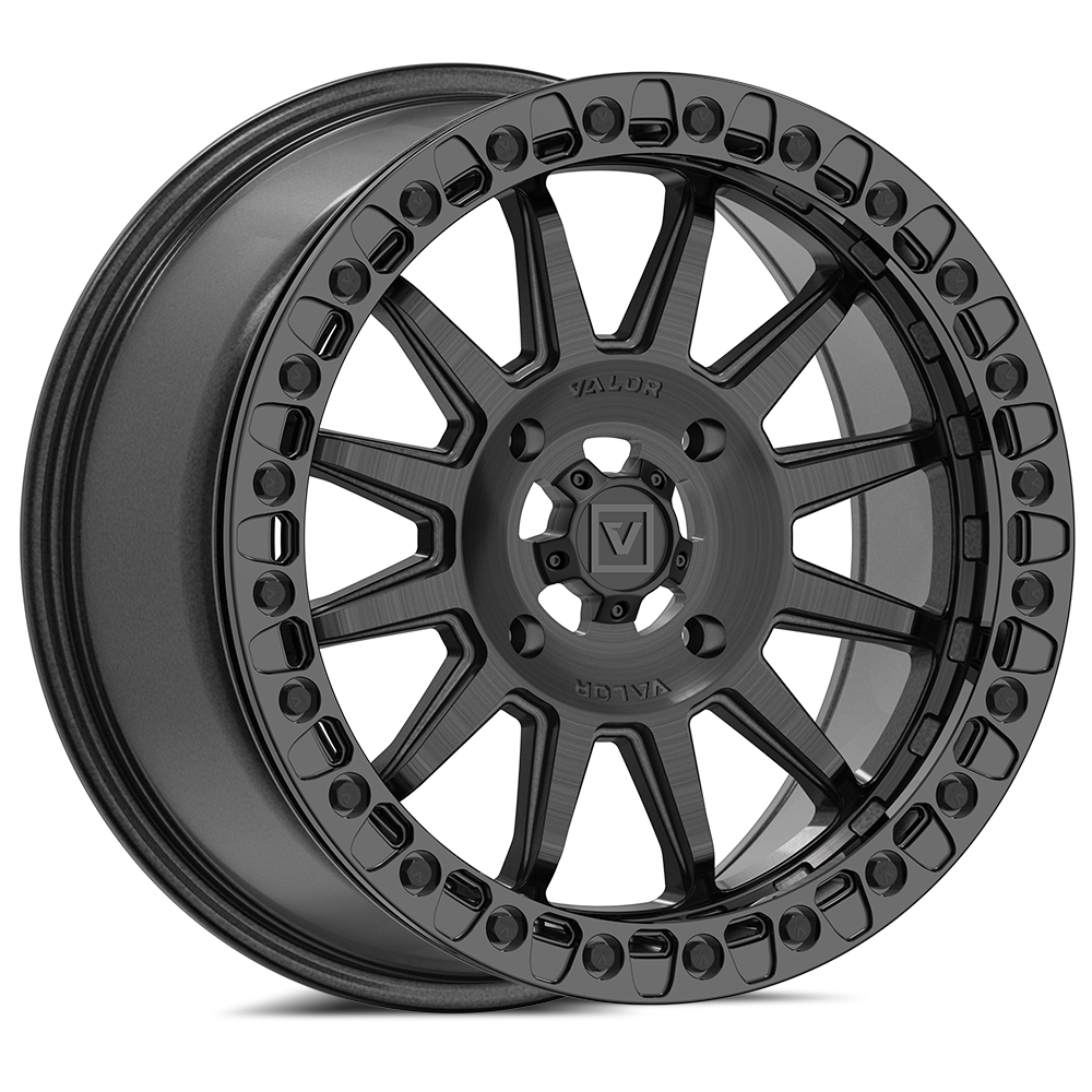 V09 BEADLOCK 17X8 +40 4X137 BRUSHED CHARCOAL