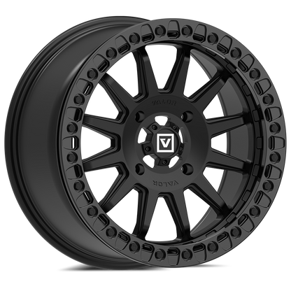 V09 BEADLOCK 17X8 +40 4X137 SATIN BLACK