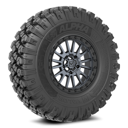 Alpha on 15x7 V16 GM UTV Wheel and Tire Kit - Valor Offroad