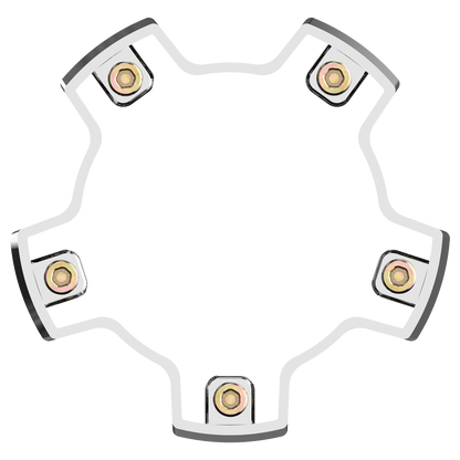 VCAP2 CAP RISER CHROME - ABS