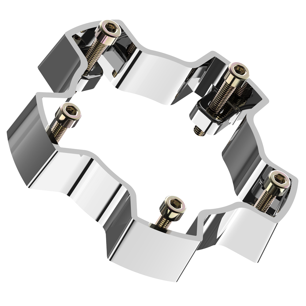 VCAP2 CAP RISER CHROME - ABS