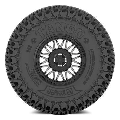 Tango on 15x7 V08 DT UTV Wheel and Tire Kit - Valor Offroad