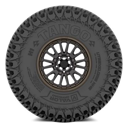 Tango on 15x7 V14 RB UTV Wheel and Tire Kit - Valor Offroad