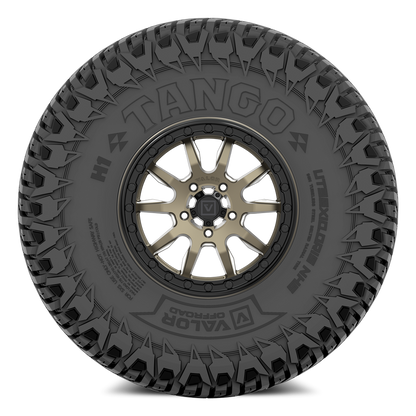 Tango on 15x7 V15 Bronze UTV Wheel and Tire Kit - Valor Offroad