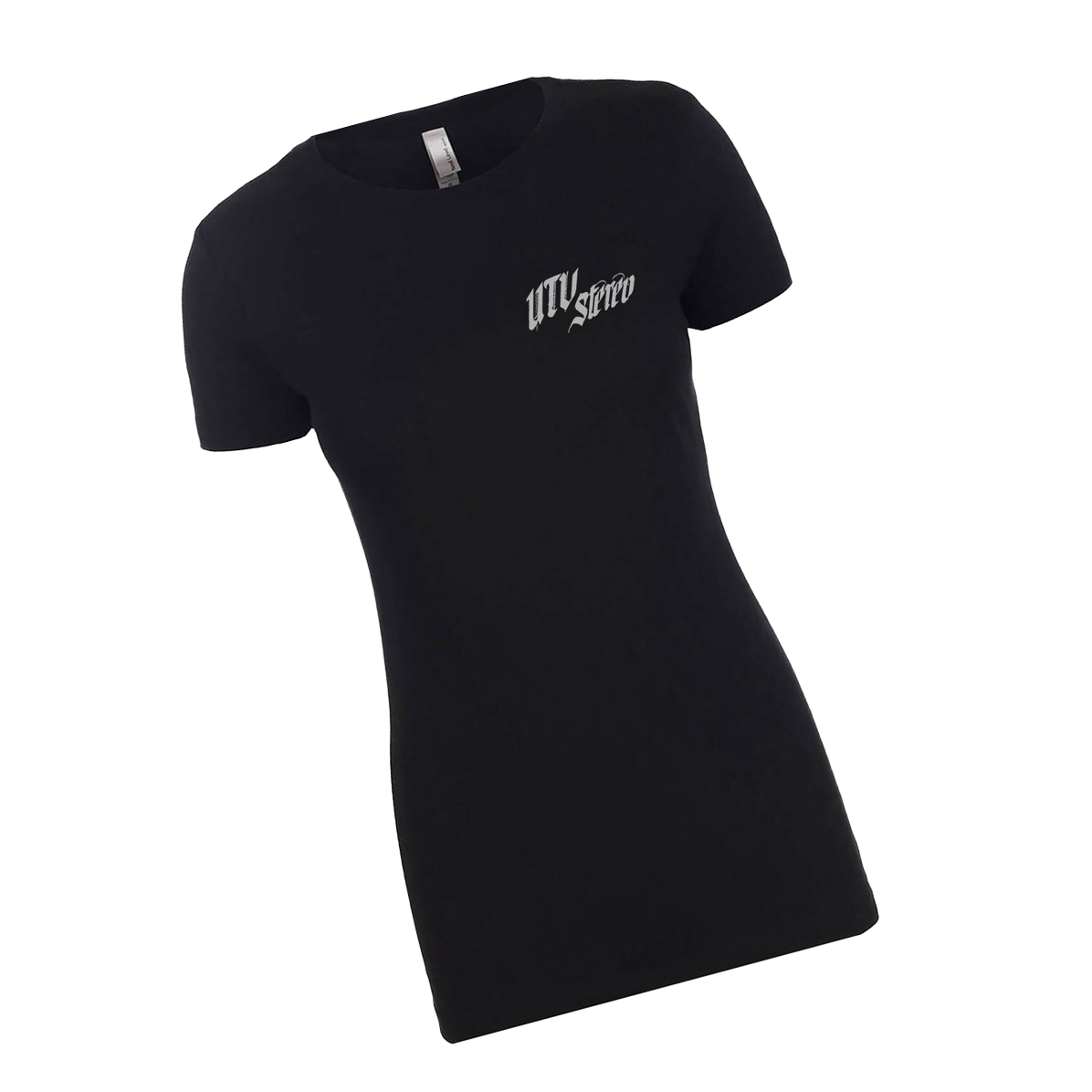 UTV Stereo Women's Signature T-Shirt with Silver Logo | UTVS-A-SHIRT-W-BLK