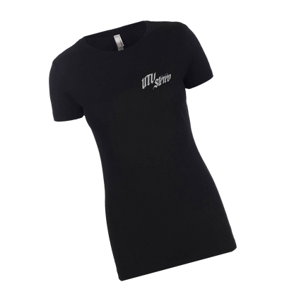 UTV Stereo Women's Signature T-Shirt with Silver Logo | UTVS-A-SHIRT-W-BLK