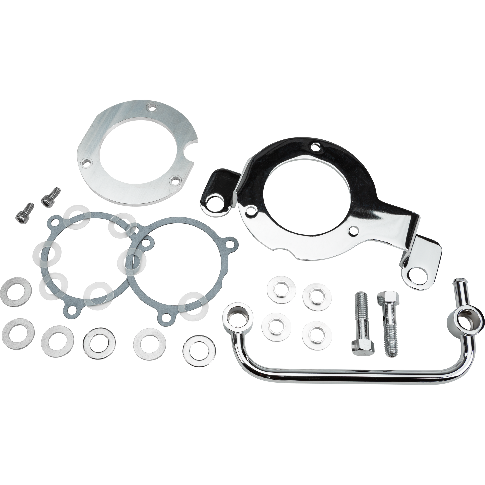 Complete Mnt Kit Breather Tube Chrome M8 (Ex 23 Cvo)