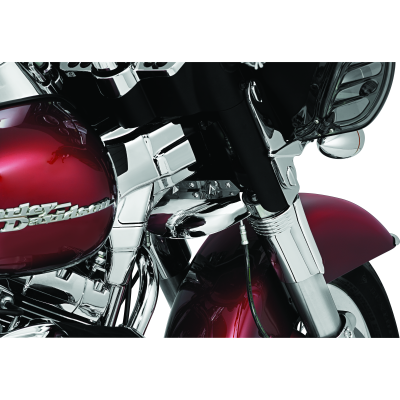 Kuryakyn Deluxe Neck Covers 95-07 Touring Models Chrome