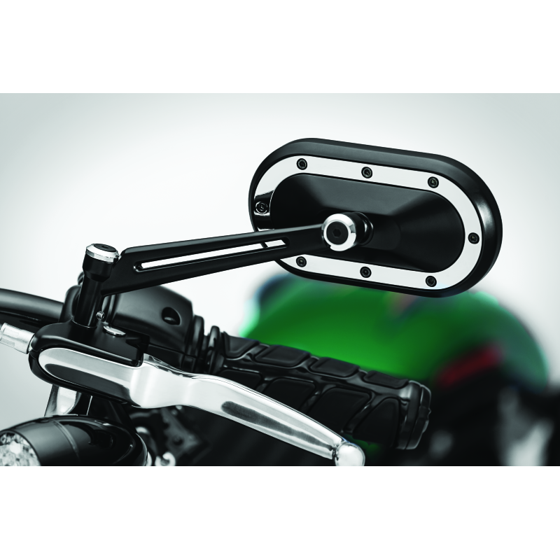 Kuryakyn Heavy Industry Mirrors Satin Black & Chrome