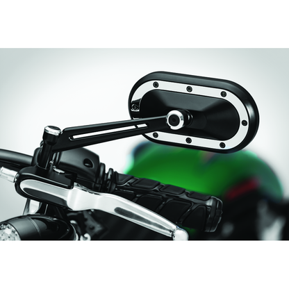 Kuryakyn Heavy Industry Mirrors Satin Black & Chrome