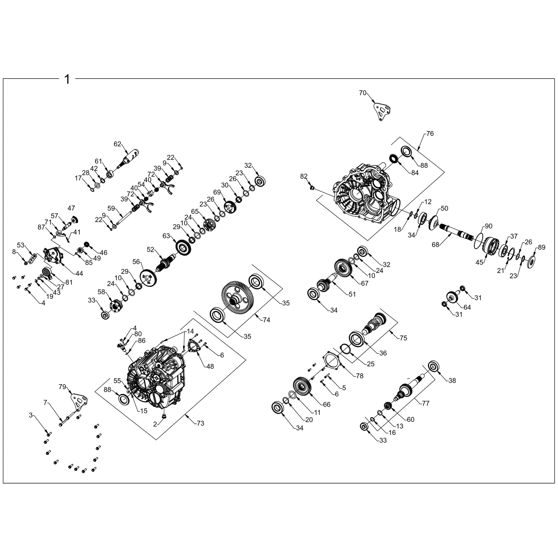 Polaris RZR GEAR, 43T STAGE 3, Genuine OEM Part 3236427, Qty 1