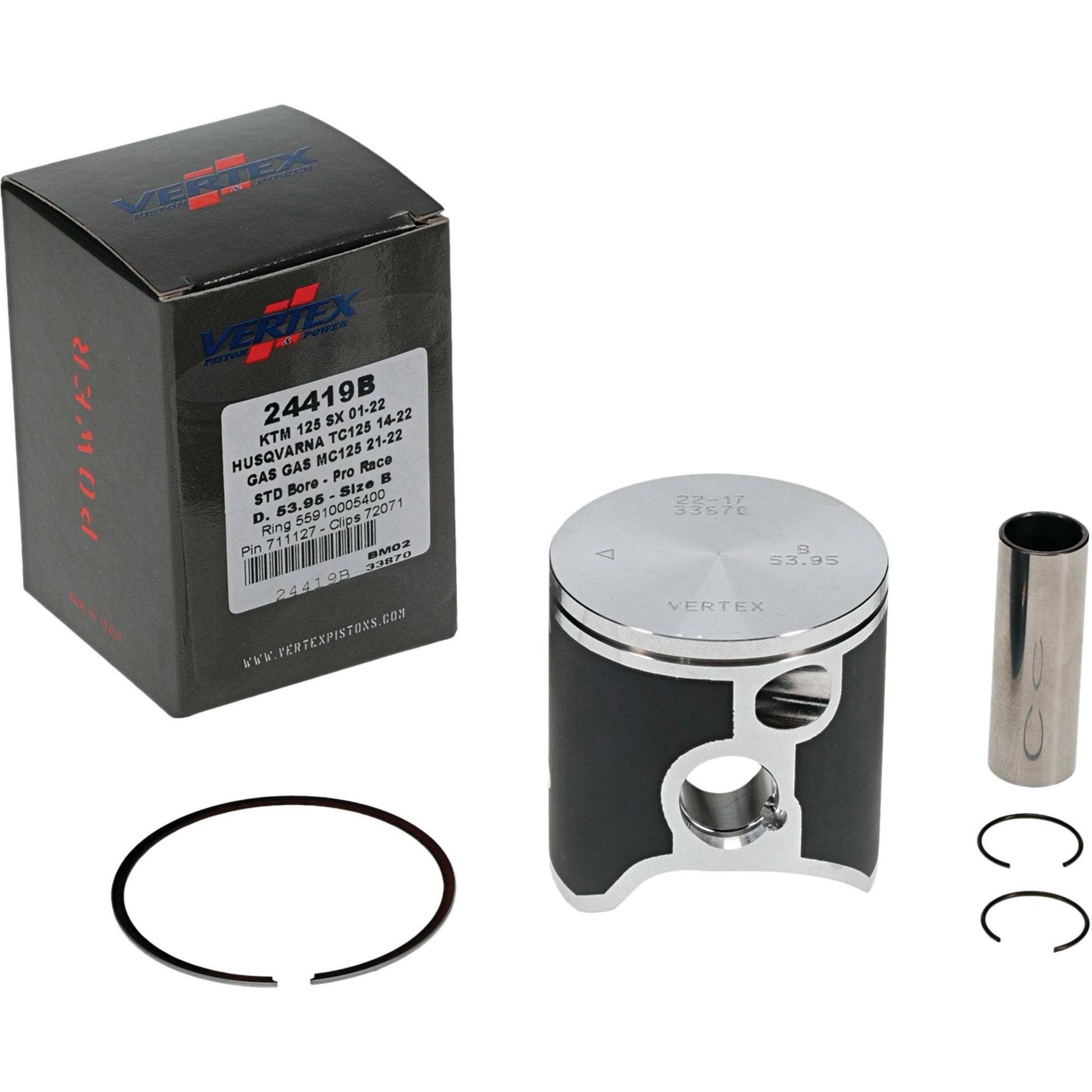 Piston Kit Forged Pro Race 53.95/Std Gas/Husq/Ktm