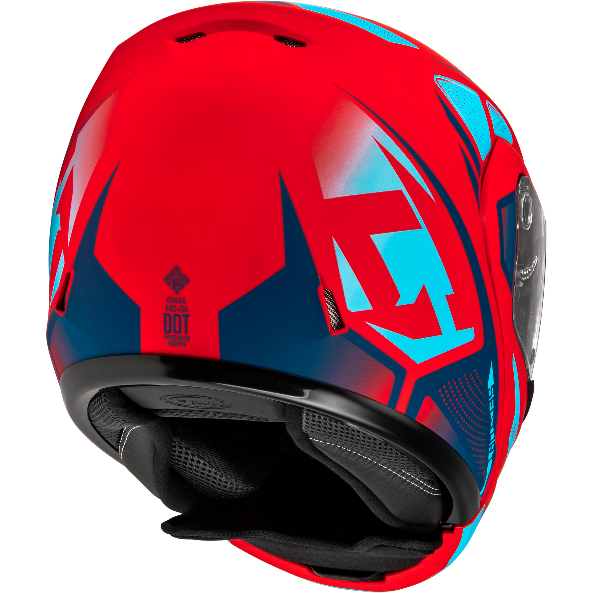 Md 04 Sector Helmet Matte Red/Blue 3x