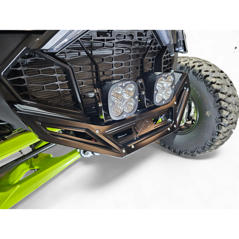Elektric Offroad 2022-2025 Polaris Rzr Pro R/ Pro S/Turbo R Billet Front Winch Bumper Anodized Black
