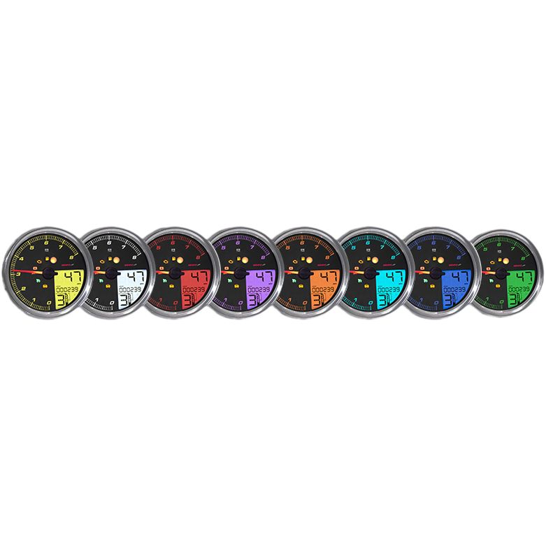 Koso Hd 05 4.5" Gauge Chrome Bezel, Pre Canbus
