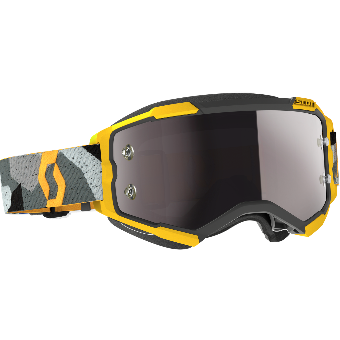 Fury Goggle Camo Grey/Ylw Silver Chrome Works