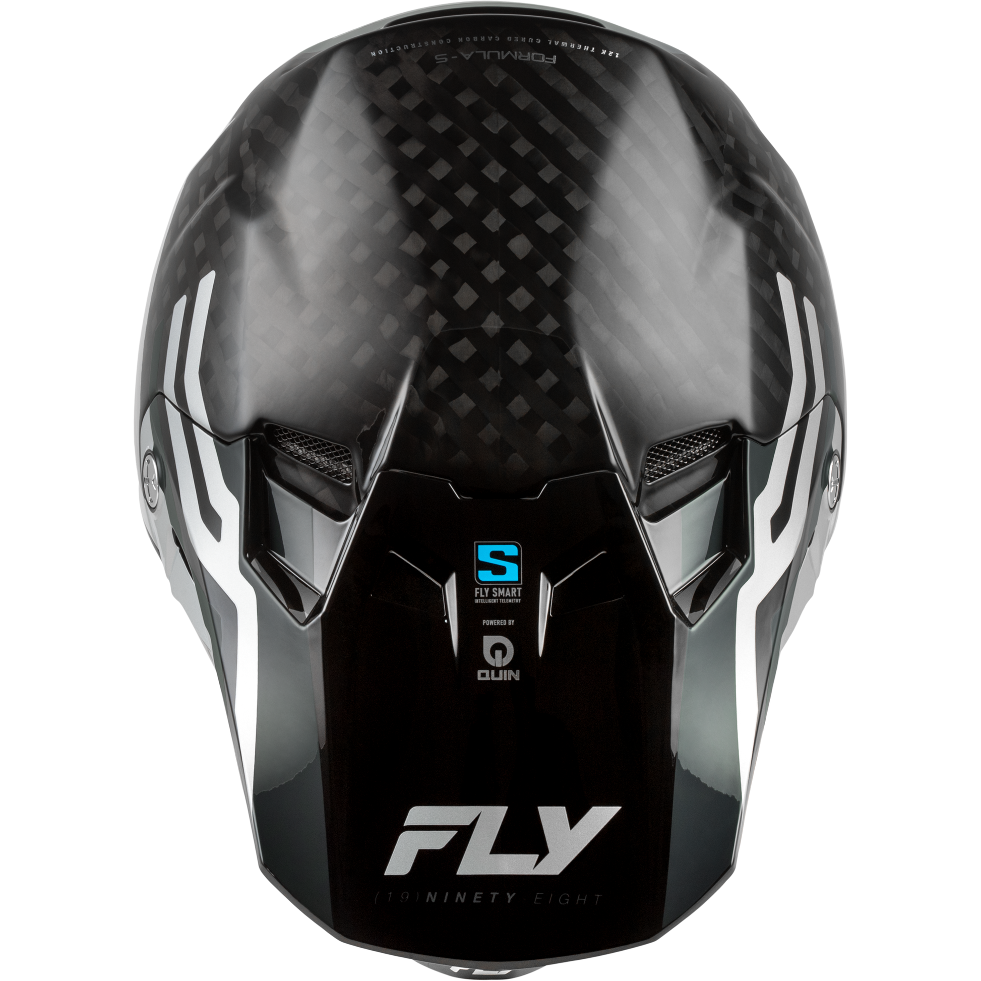 Formula S Carbon Byte Helmet Black Carbon/Grey/Silver Lg