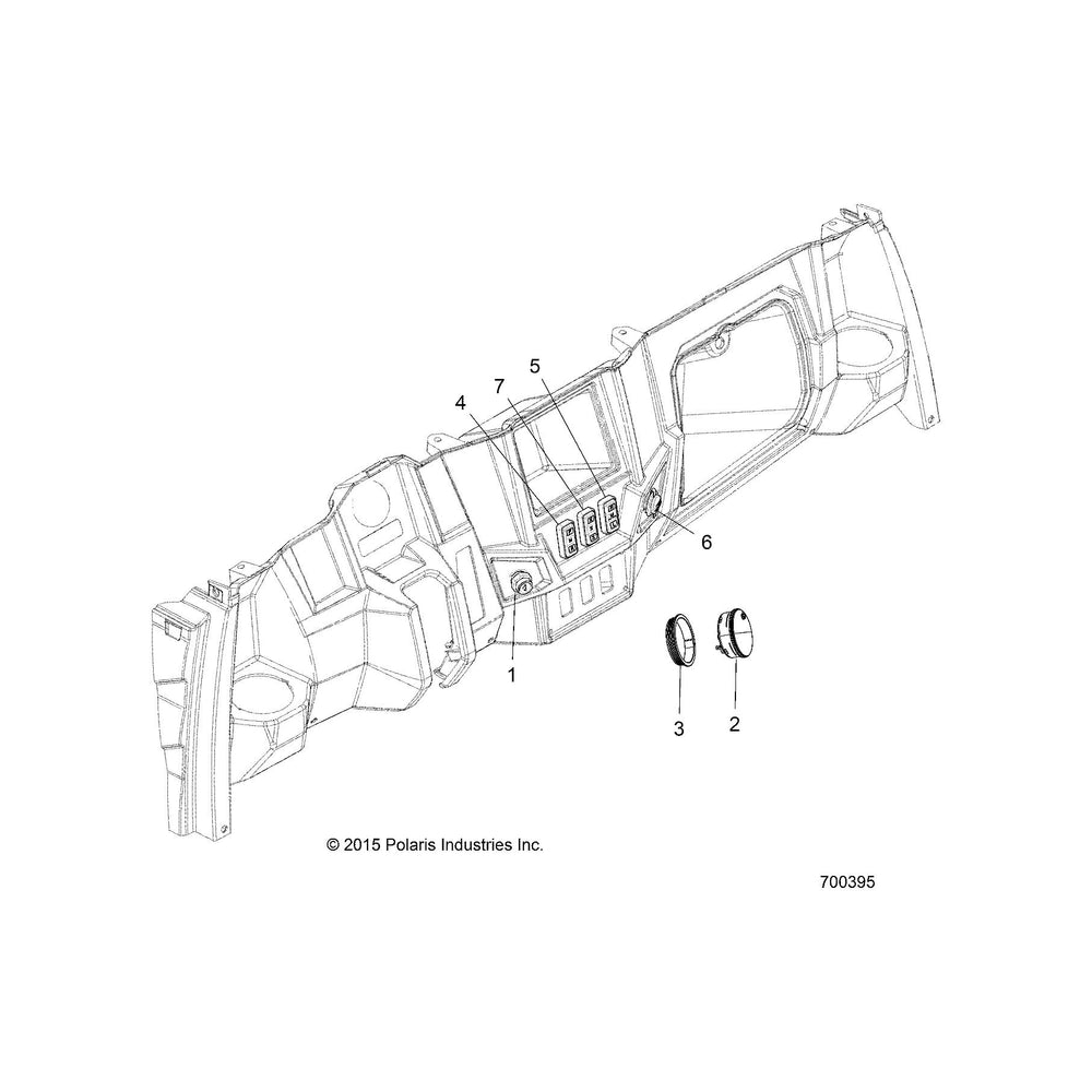 
                      
                        Polaris Ranger 3 Position Mode Switch, Genuine OEM Part 4015879, Qty 1
                      
                    
