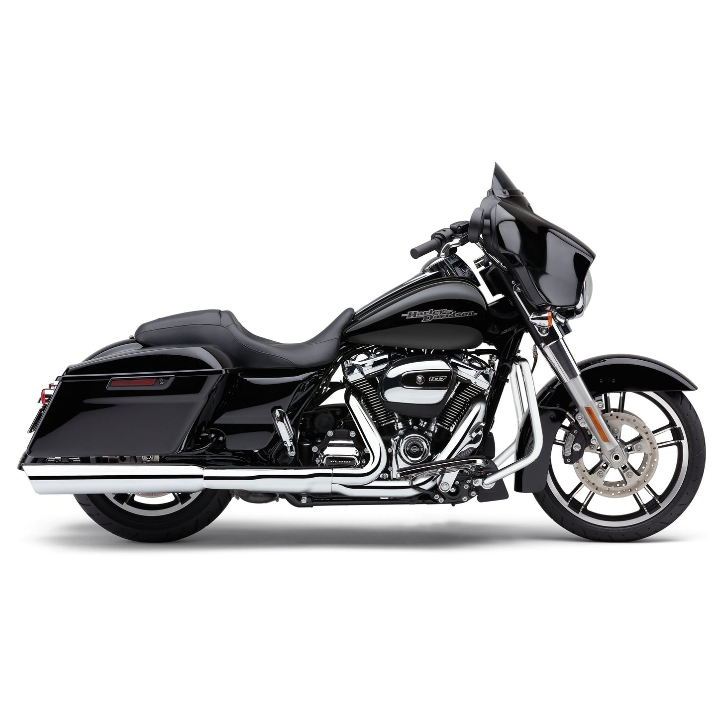 909 Twins 4" Slip Ons Chrome Flh/Flt 17 22