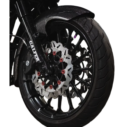 Carbon Fiber Mid Lgth Fender Front 19" Flh 14 22