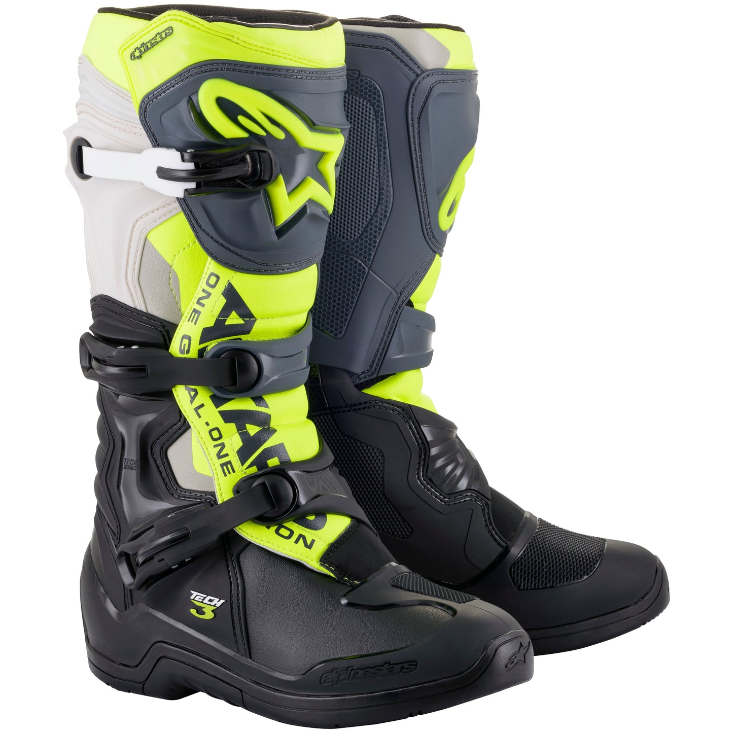 Tech 3 Boots Blk/Cool Grey/Ylw/Fluo Sz 08