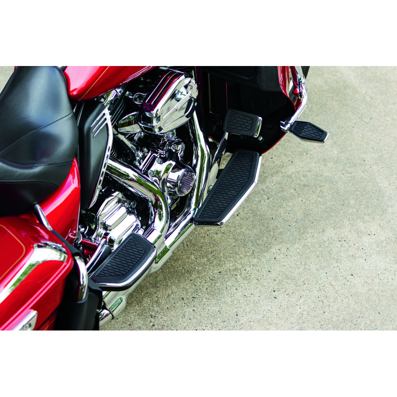 Kuryakyn Hex Passenger Board Inserts Chrome