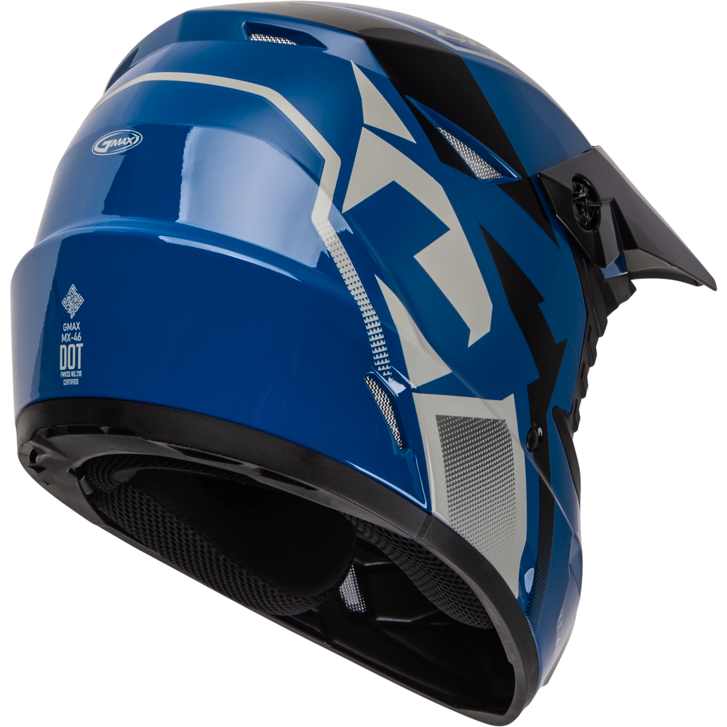 Mx 46 Compound Helmet Blue/Black/Grey Ym