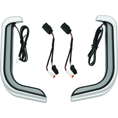 Kuryakyn Tracer LED Fairing Lower Accents Chrome