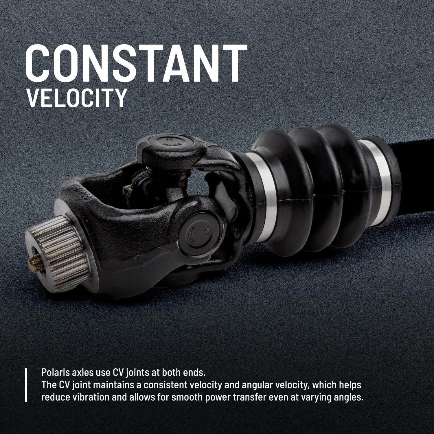 Polaris Rear Half Shaft CV Axle for Specific GENERAL 1000 & 4 1000 Models, Including Sport, Premium, Deluxe, RIDE COMMAND, EPS, Limited, Hunter, Full Assembly, OEM Part, Black, Qty 1-1334076