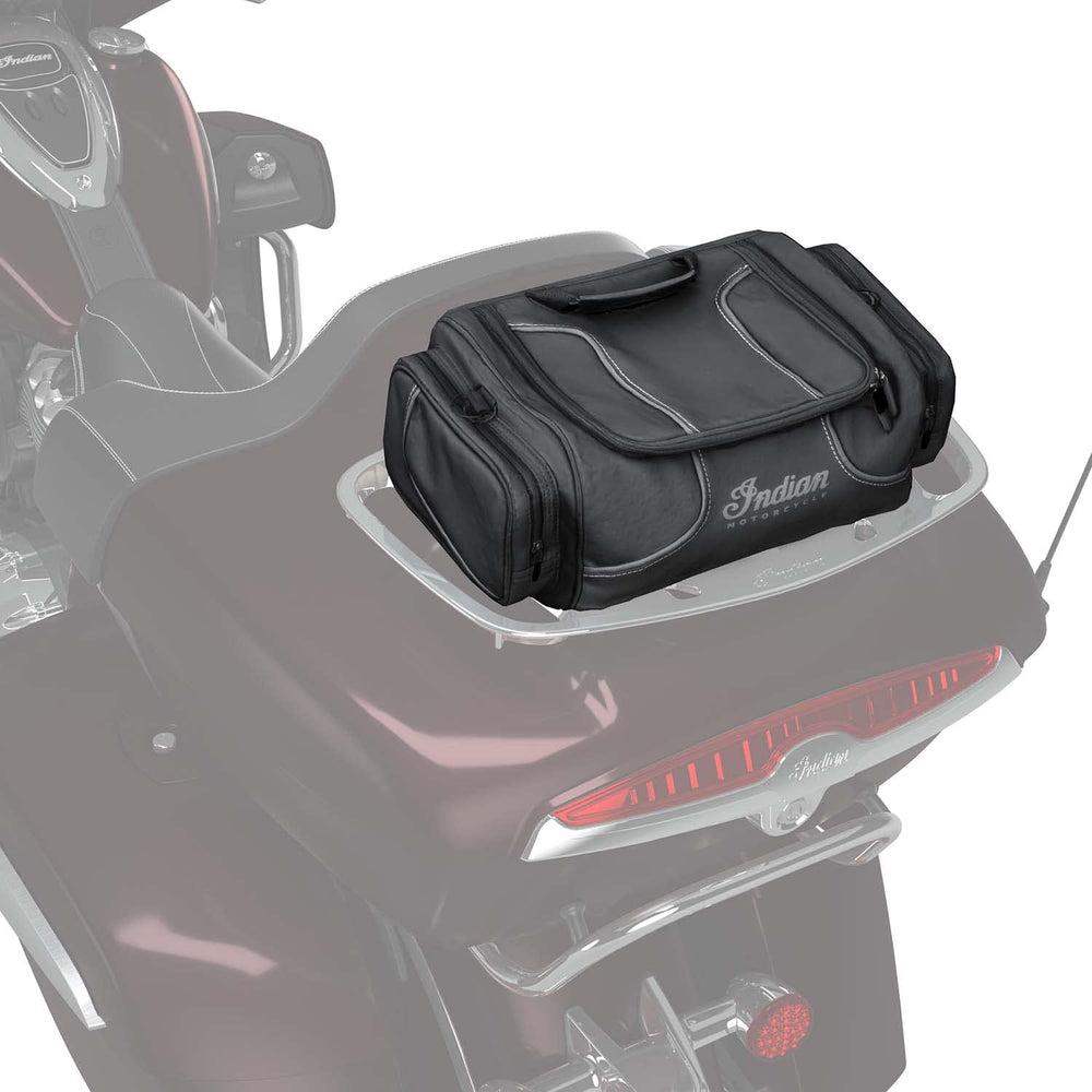 
                      
                        Indian Motorcycle Spirit Lake Rack Bag, Black - 2889145-VBA
                      
                    