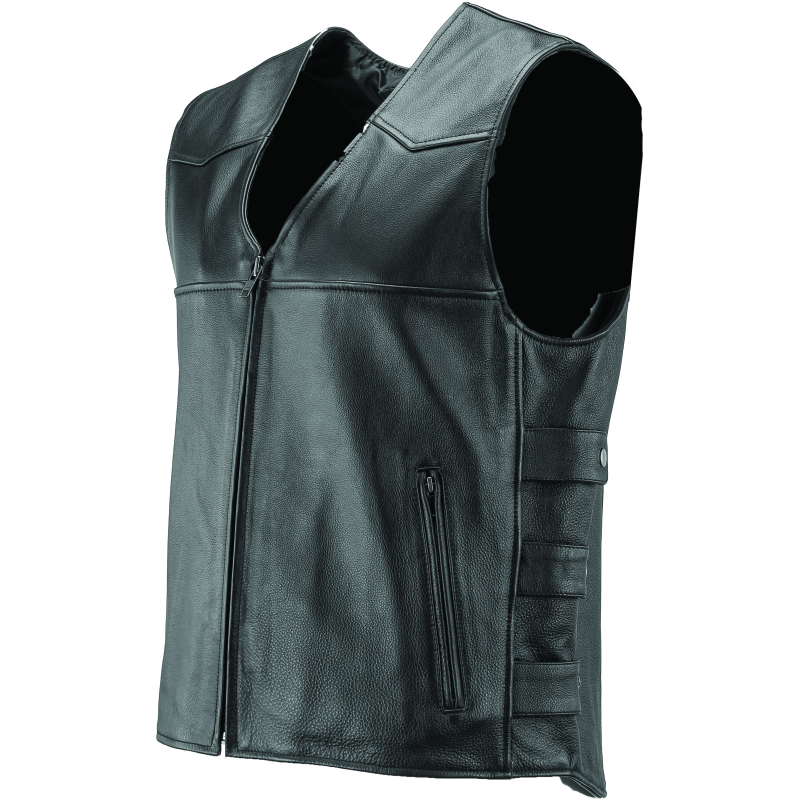 Kuryakyn Leather By River Road Plains Leather Vest Black - Small