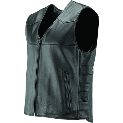 Kuryakyn Leather By River Road Plains Leather Vest Black - Small
