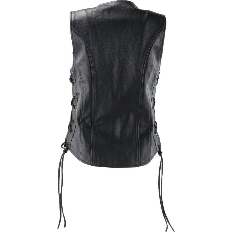 Kuryakyn Leather By River Road Sapphire Leather Vest Black Womens - Small