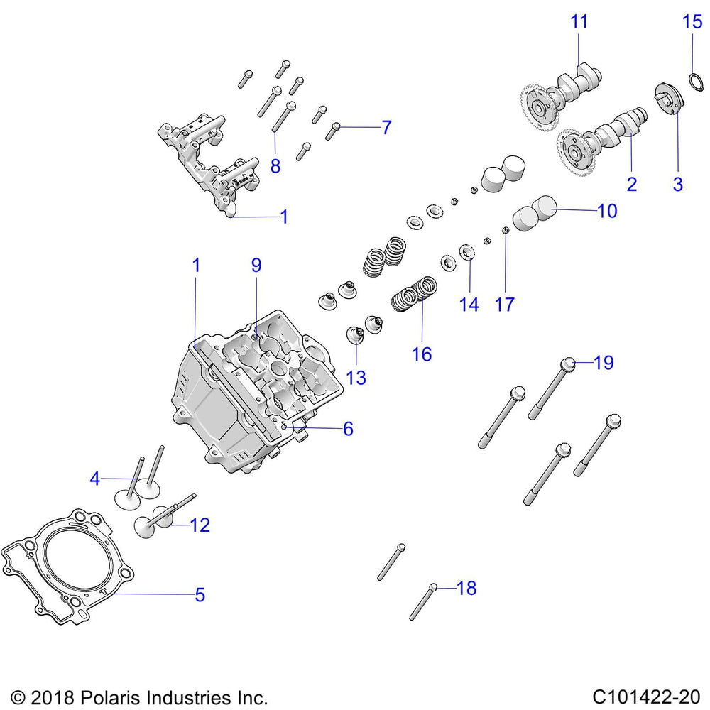 
                      
                        Polaris Off Road Intake Camshaft, Machined, Genuine OEM Part 3023626, Qty 1
                      
                    