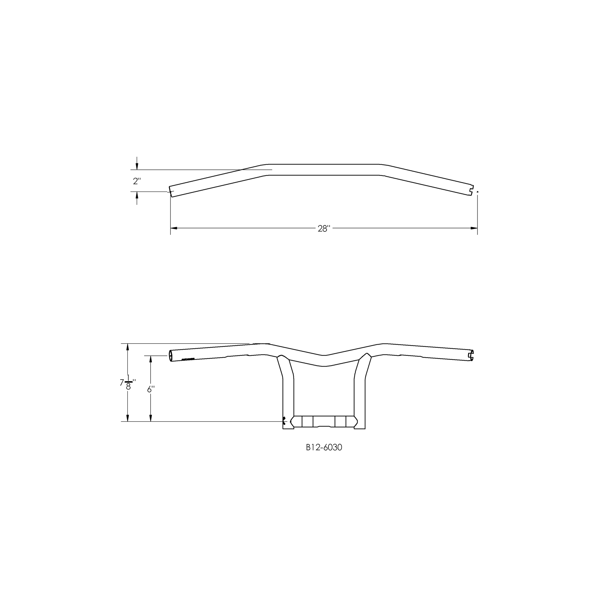 Sid 10" Bar 1" Tbw Black