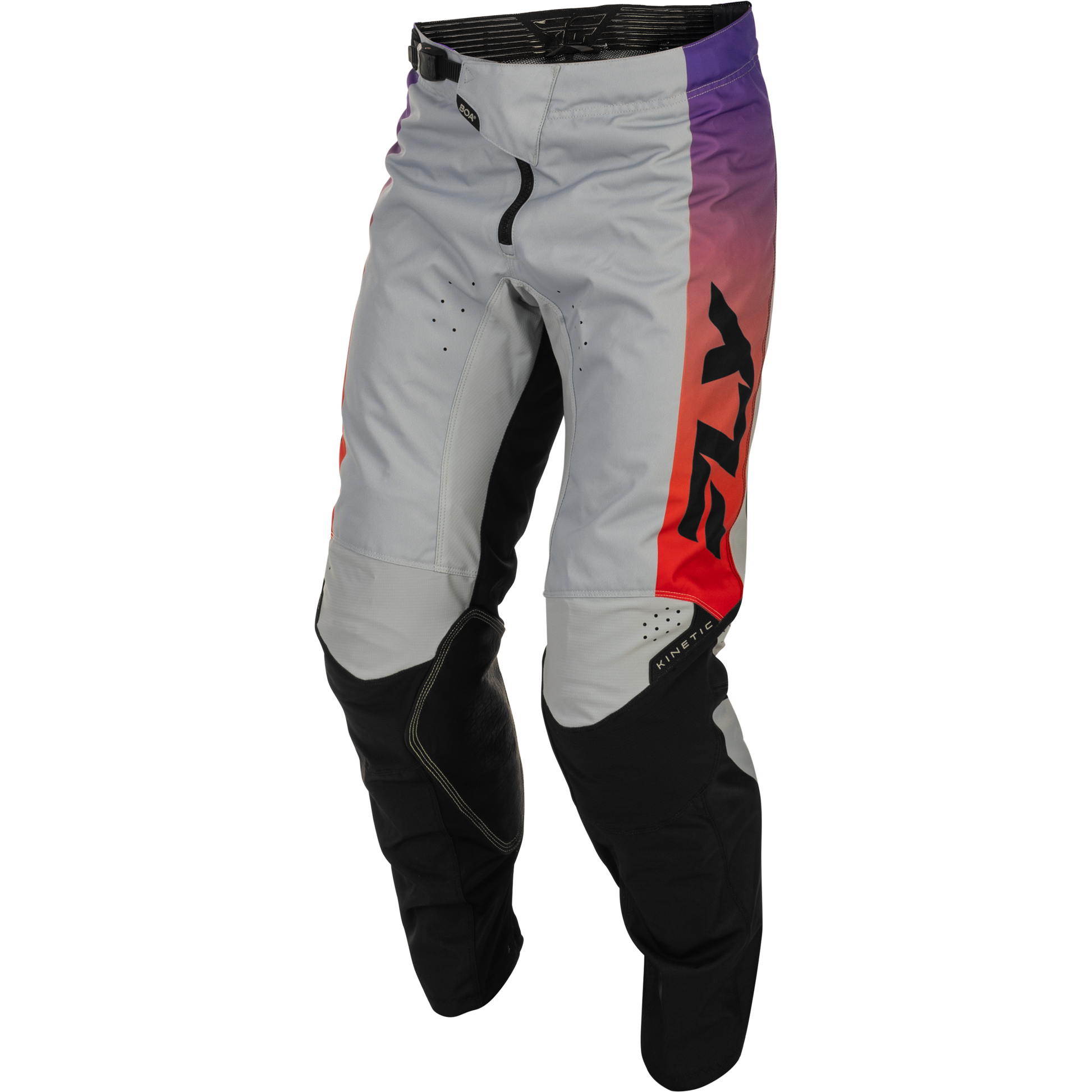Kinetic Pants Grey/Red/Purple/Black Sz 38