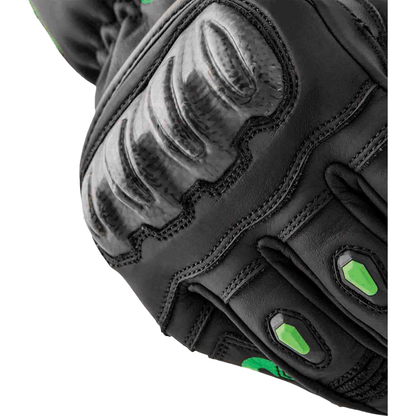 S1 Glove Blk/Flo Green Leather 2xl