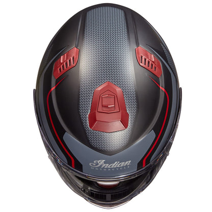 Indian Motorcycle Full Face Modular Helmet with Flip Up Dual Sunvisor for Adults, Matte Black, Bluetooth Compatible, Quick Release Strap, DOT Approved Helmet, for Men and Women, M - 286089503