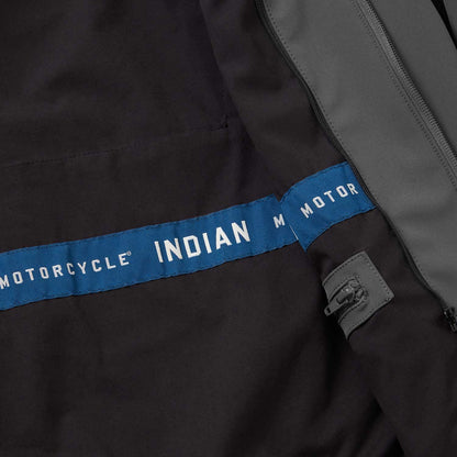Indian Motorcycle Men's Detroit Bomber Jacket, Gray - L - 286263606
