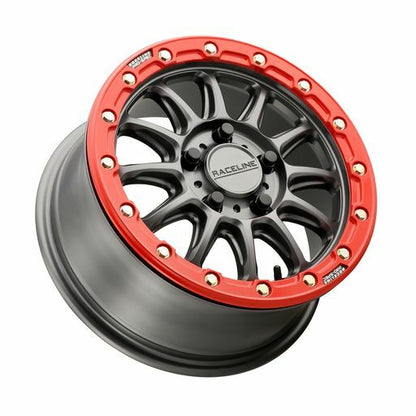 Alpha Bdlk 15x7 5/4.5 (+25mm) Gunmetal/Red