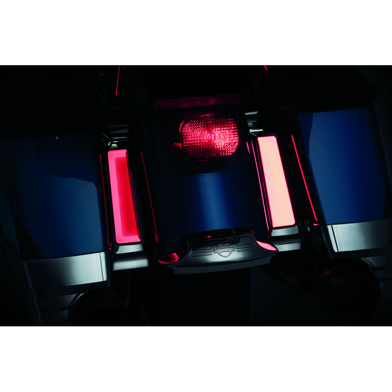 Kuryakyn Tracer L.E.D. Inserts For Saddlebag Supports Chrome