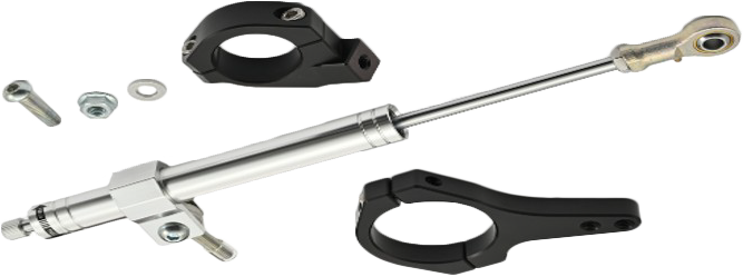 Steering Damper Kit Polished 20 25 Fxlrs