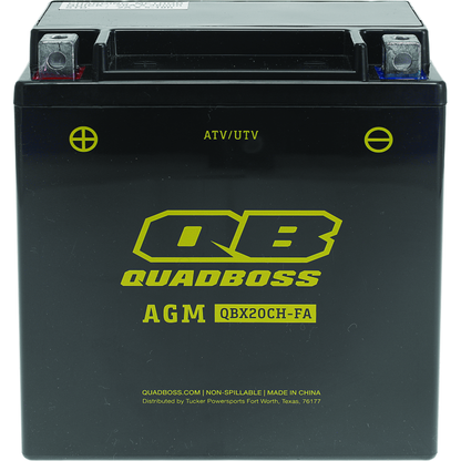 QuadBoss Maintenance-Free AGM Battery QBX20CH-FA