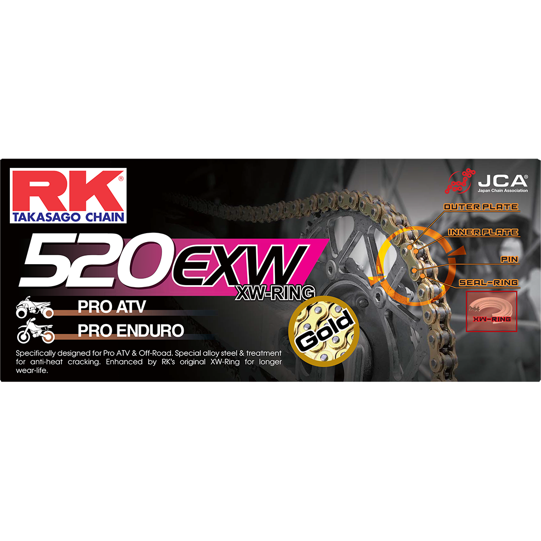 Gb520exw Drive Chain Gold 520 X 120
