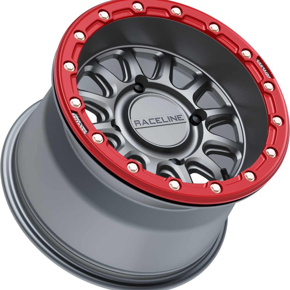 Alpha Wheel 4/156 Gunmetal/Red 15x7 (+10mm)